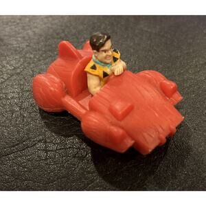 Vintage Fred Flintstone Car Toy Plastic UCS & Amblin Collectible Working